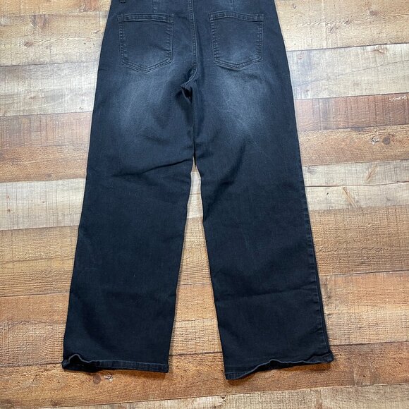 GOGO Black/Gray Wide Leg Jeans size 7/28 - Picture 5 of 5